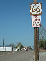 USA - Erick OK - Route 66 Sign (20 Apr 2009)